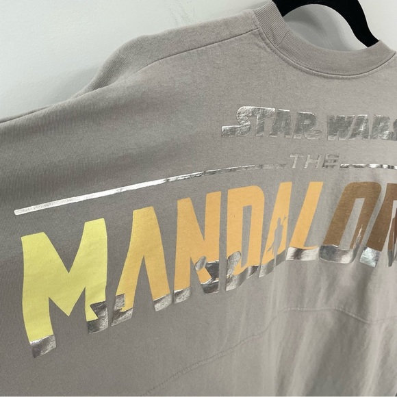 Disney Star Wars The Mandalorian Spirit Jersey Adult Unisex Medium Gray Shirt 15 - Picture 8 of 12